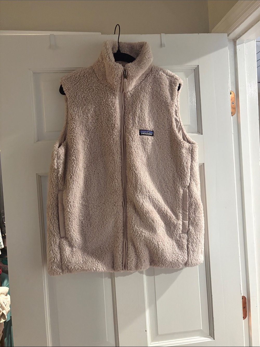 Patagonia Beige Sherpa Fleece Vest